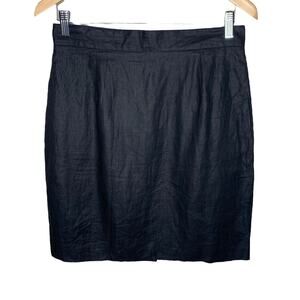 United Colors Benetton Vintage MADE IN ITALY Linen Skirt 1990s 90s Size 46 D1-21